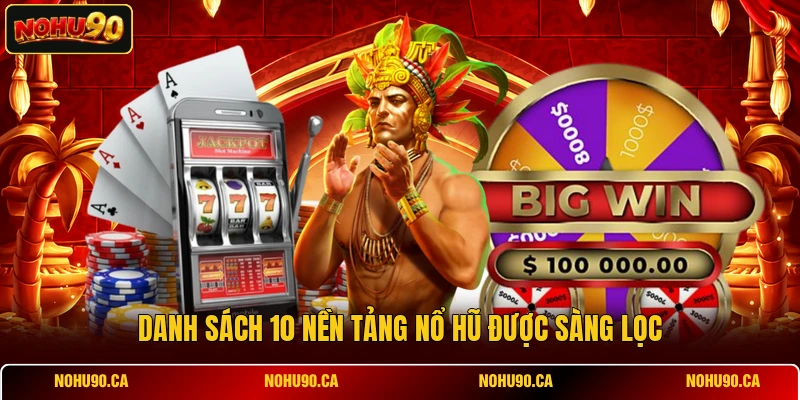 Danh sách 10 nền tảng nổ hũ được sàng lọc